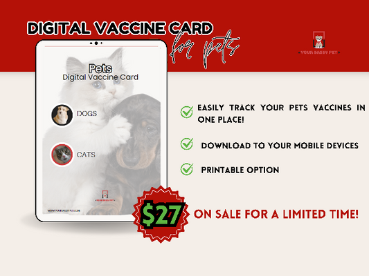Digital Pet Vaccine Card: For Cats & Dogs