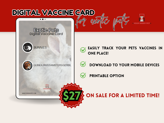 Digital Vaccine Card for Exotic Pets